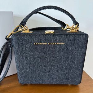 LIKE NEW Black Denim Brandon Blackwood Kendrick Trunk